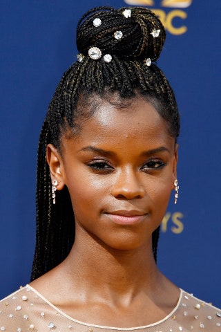 Image may contain Hair Letitia Wright Face Human Person and Black Hair
