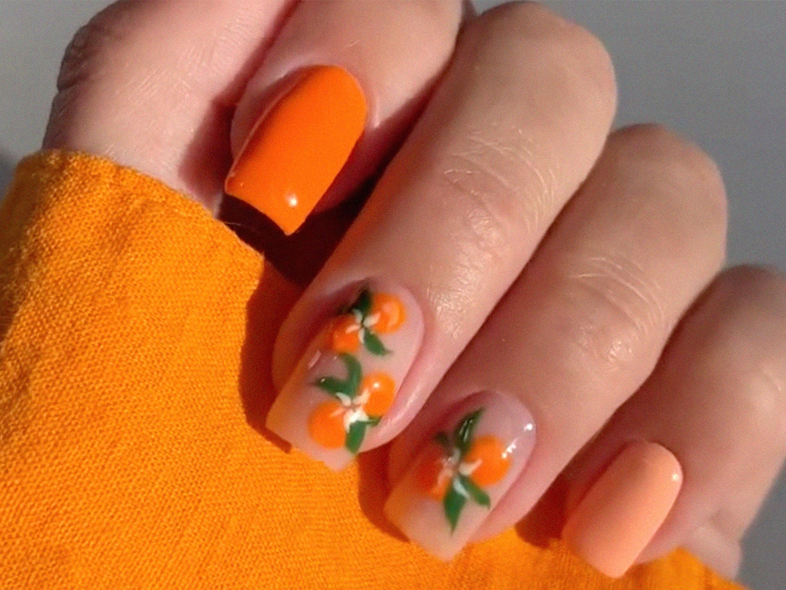 Citrus nails is the fresh manicure trending in the heatwave