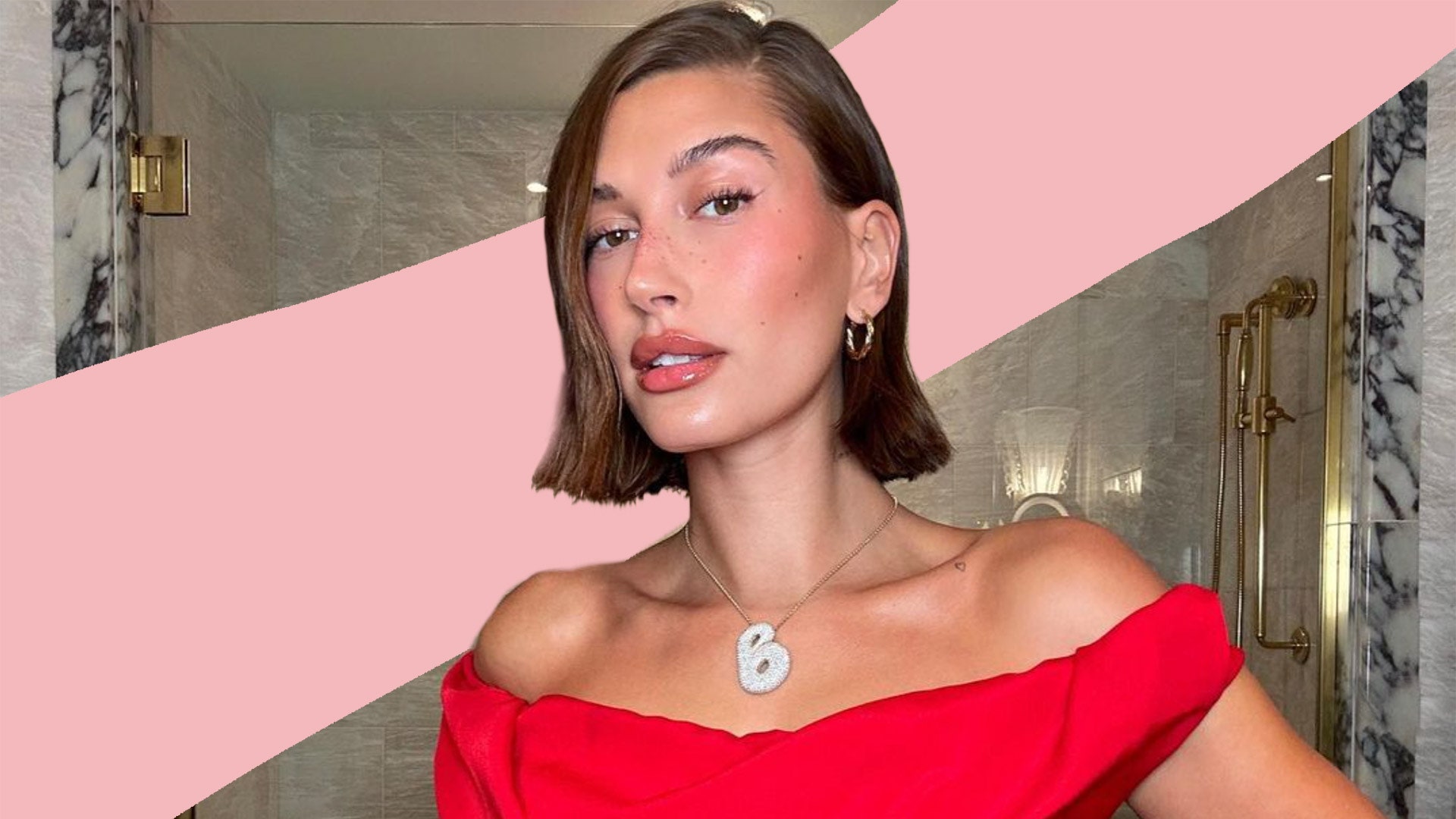 Hailey Bieber's ‘Mirror Glaze Nails Are The Glazed Donut Remix We've Been Waiting For