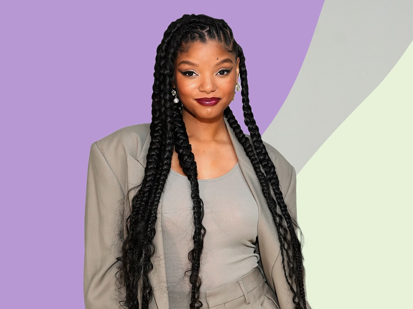 Halle Bailey transformed her locs into a twisted bob