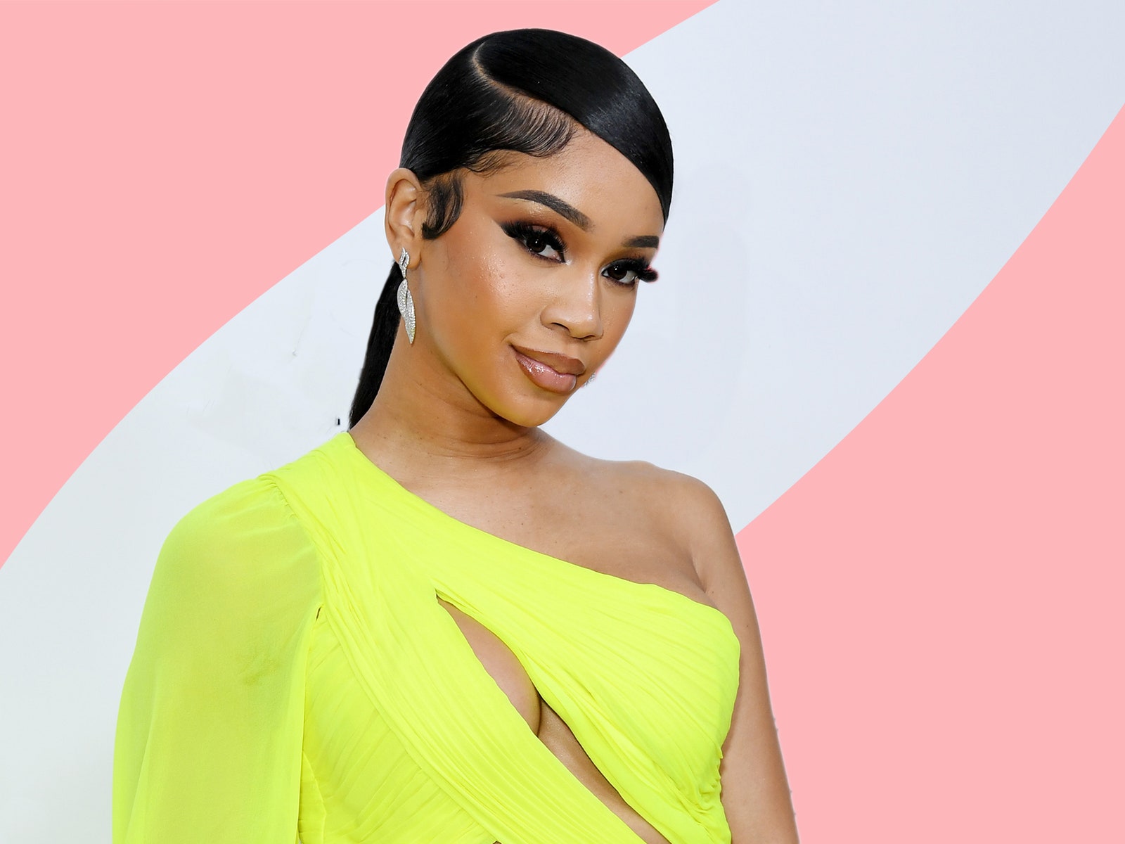 Saweetie styled her bangs like baby hairs and is rightfully obsessed with them